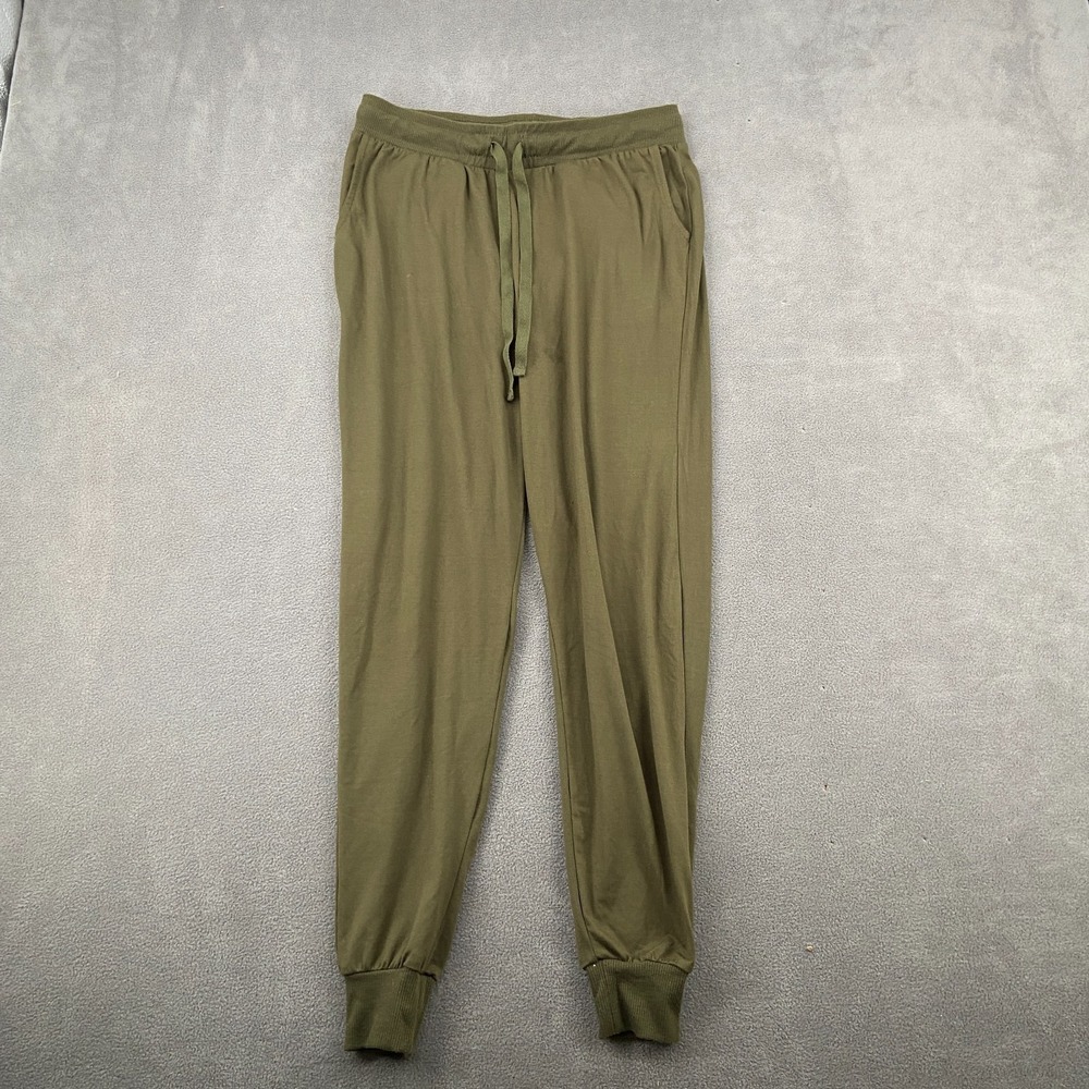 Rue 21 Joggers Pants Women Small Olive Green Stretch Tapered Leg Drawstring